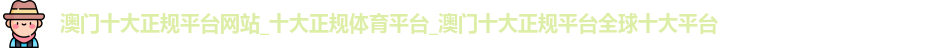 澳门十大正规平台网站
